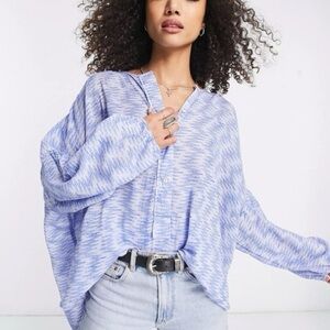 Free People Blooms For You Lounge Shirt